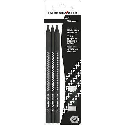 EBERHARD FABER Winner 6 Graphite Pencil + Eraser