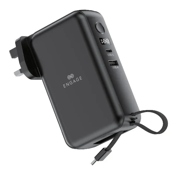 Engage Hybrid 65W Gan Charger Power Bank 10000Mah