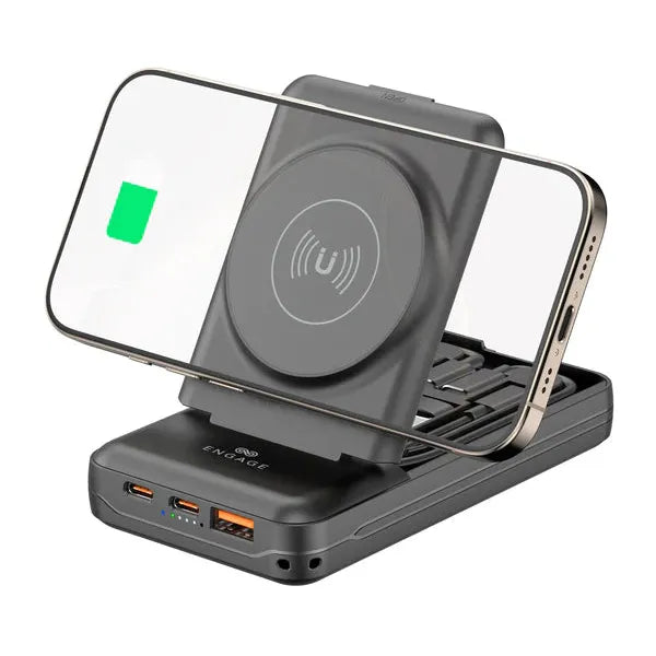 Engage Magnetic Wireless Power Bank 10000Mah Multi-Functional 20W