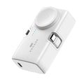 Engage Portable Dual Port Lightning Usb-C & Watch Charging Power Bank 5000Mah White