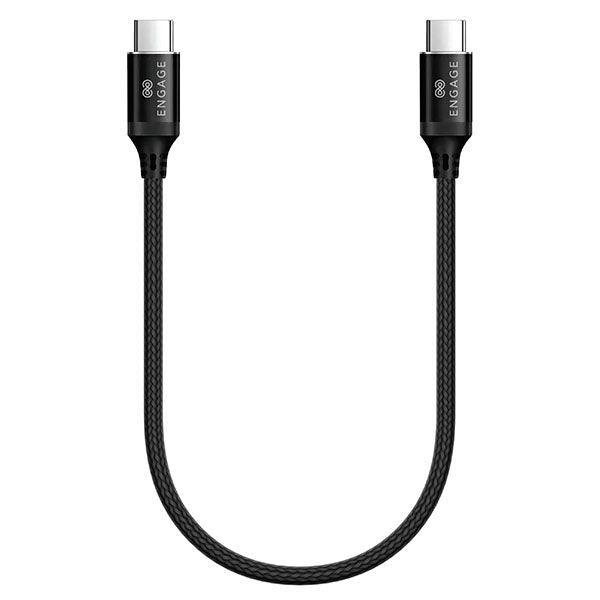 Engage Type-C To Type-C 30Cms Cable Black