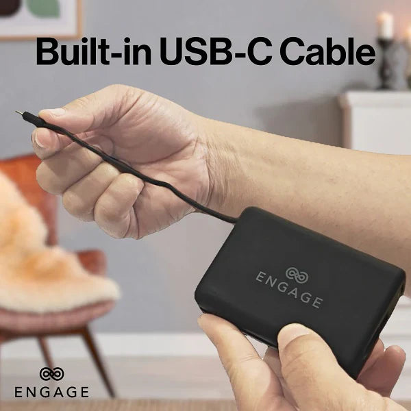 ENGAGE COMPACT WIRELES MAGNETIC PB 10000 MAH W/USB-C CABLE & LED DISPLAY PD 45W(37W/H)