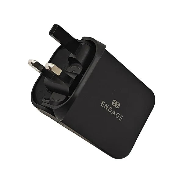 ENGAGE FOLDABLE DUAL USB-C 65W POWER ADAPTER