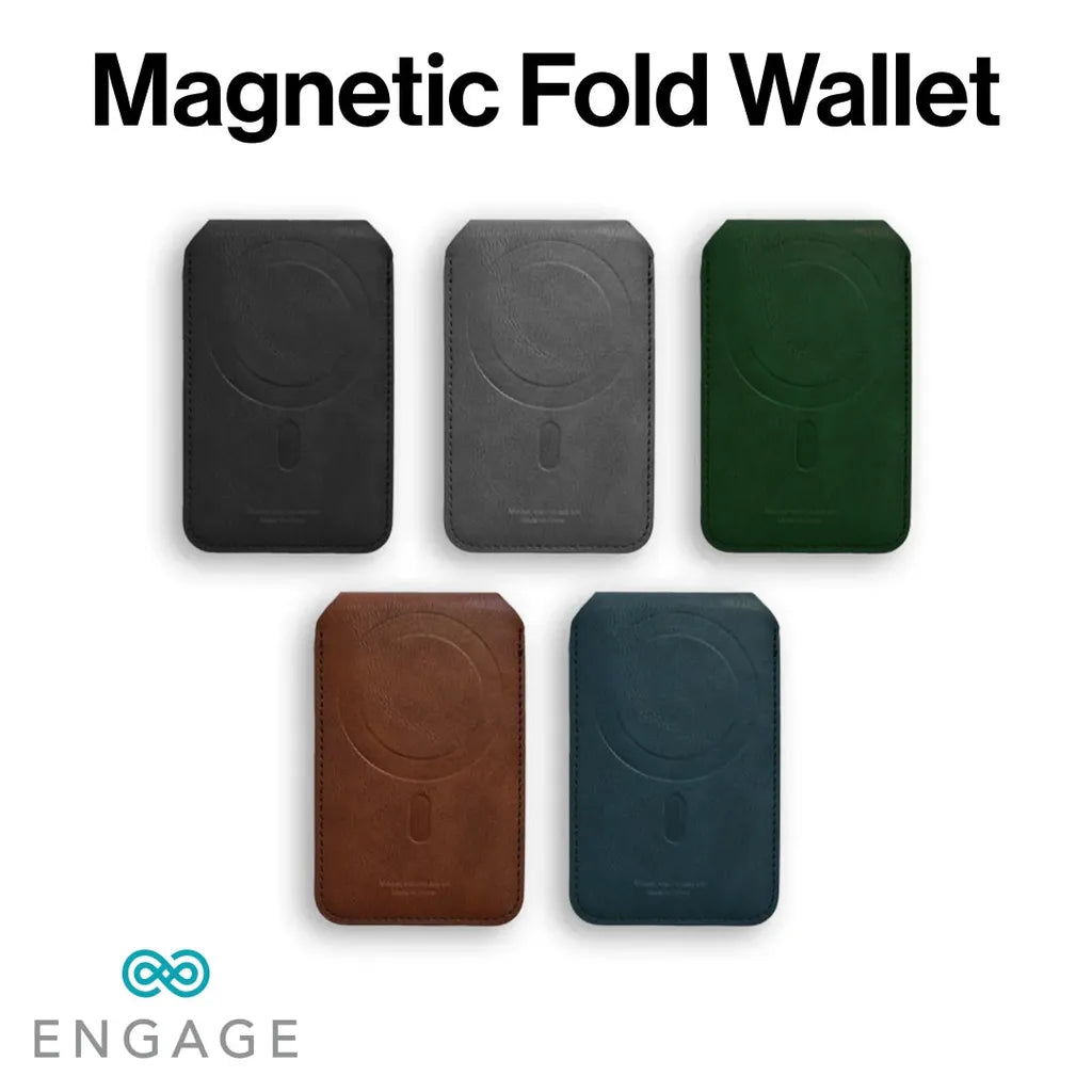 ENGAGE MAGSAFE FOLD WALLET MULTIPLE CARD HOLDER/STAND FEATURE - BLACK