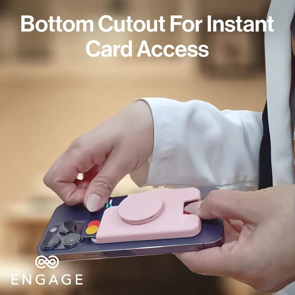 ENGAGE MAGSAFE WALLET WITH POPHOLDER - BLUE