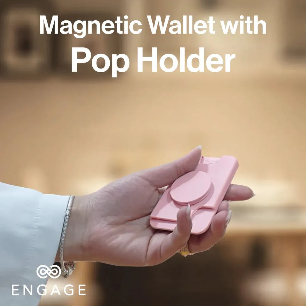 ENGAGE MAGSAFE WALLET WITH POPHOLDER - PINK
