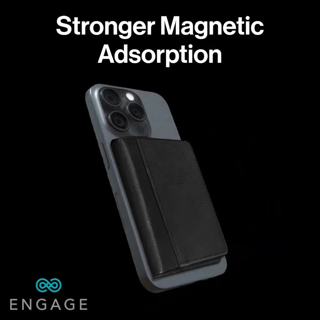 ENGAGE TRI-FOLD MAGSAFE WALLET - BLACK