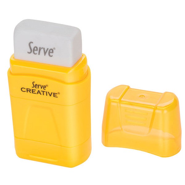ERASER WITH SHARPENER
