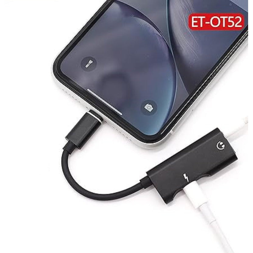 Earldom 2-in-1 Lightning Adapter to Lightning Charger and AUX 3.5mm