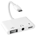 Earldom 3-in-1 Audio Adapter TYPE C