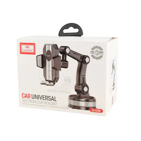 Earldom Adjustable Adhesive Car Phone Holder – Black