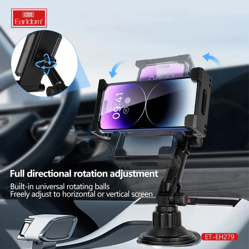 Earldom Car Cup Mount Phone Holder – Adjustable Arm