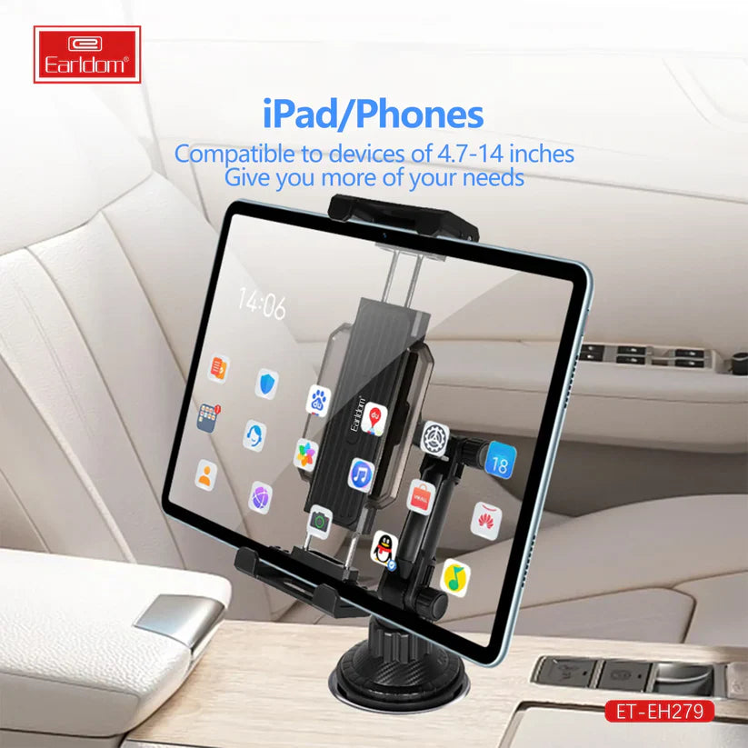 Earldom Car Cup Mount Phone Holder – Adjustable Arm