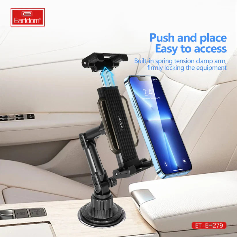 Earldom Car Cup Mount Phone Holder – Adjustable Arm