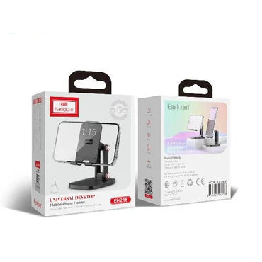 Earldom - Cellphone Stand - Black - Adjustable & Sturdy Phone Holder