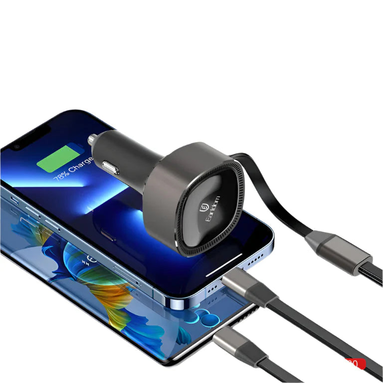 Earldom ES-CC30 30W Retractable USB C Car Charger