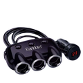 Earldom ES-CS1 Car Socket Charger , Splitter, 2xUSB (F) , 3×12/24V