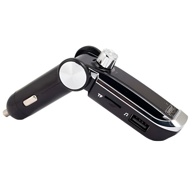 Earldom ET-M39 Bluetooth Lighter Charger Wireless FM Transmitter & Dual USB Fast Charger Car Kit