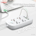 Earldom ET-SC29 Antistatic Power Socket - 4-Way / 2500W / USB-A / USB-C / White