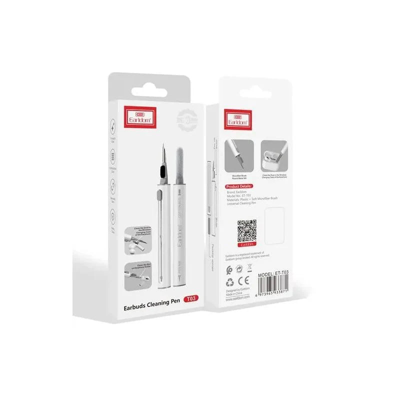 Earldom Earbuds Cleaning Pen – Multi-Tool for AirPods - White