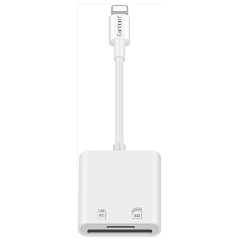 Earldom Lightning to 2-in-1 Card Reader Adapter- ot47