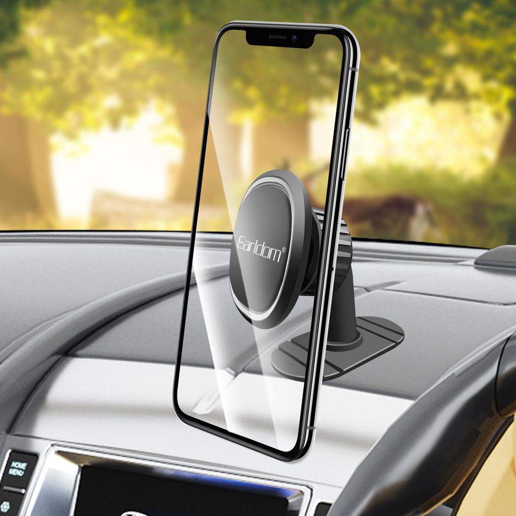 Earldom Magnetic Car Mount Holder – 360° Rotation Dashboard Stand
