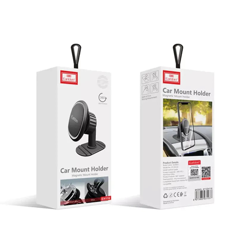 Earldom Magnetic Car Mount Holder – 360° Rotation Dashboard Stand
