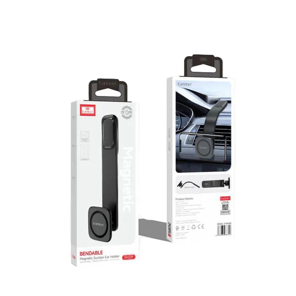 Earldom Magnetic Car Phone Holder – Bendable Suction Mount