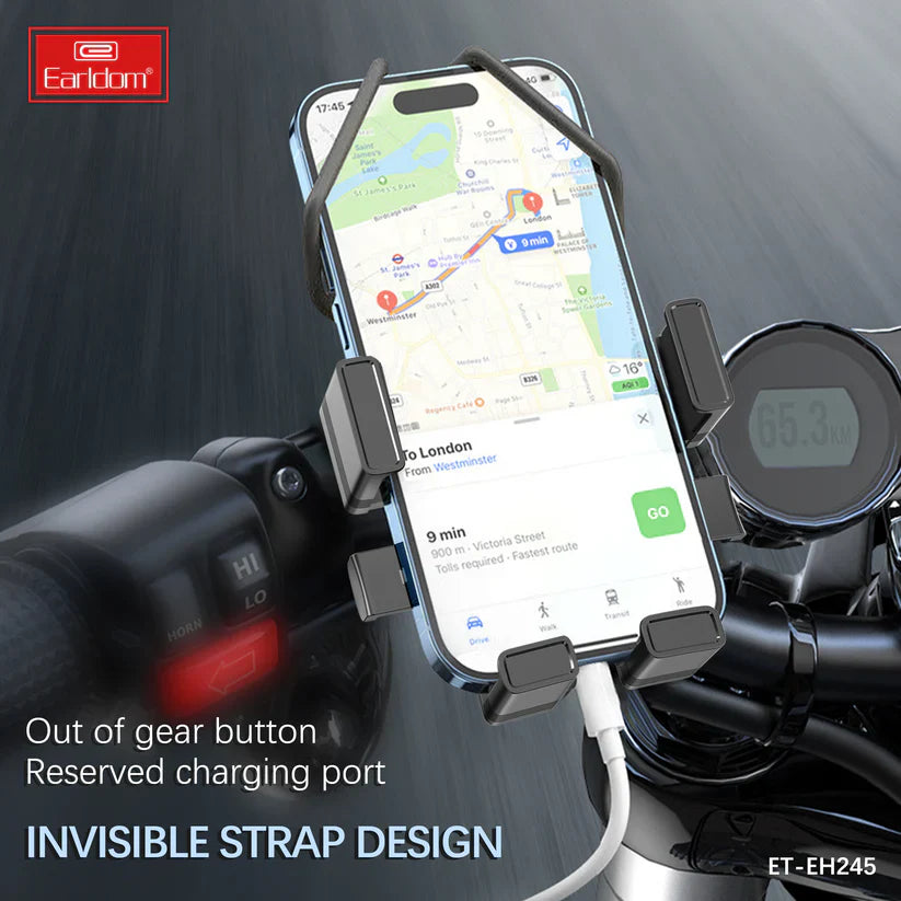 Earldom Motorcycle & Bicycle Phone Holder – Handlebar Mount