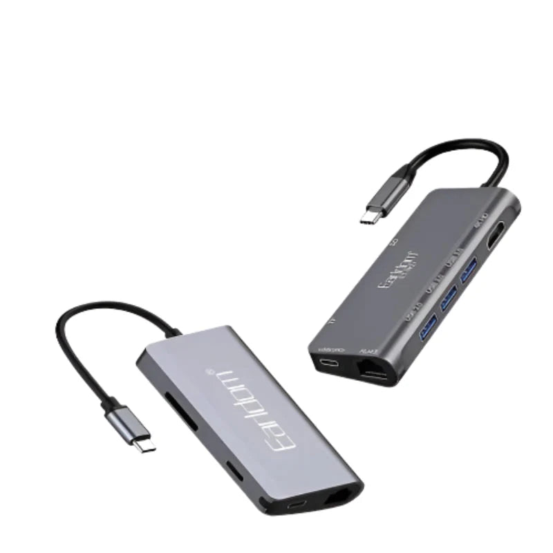 Earldom ET-W21 8 In 1 Type-C Multifunctional HUB