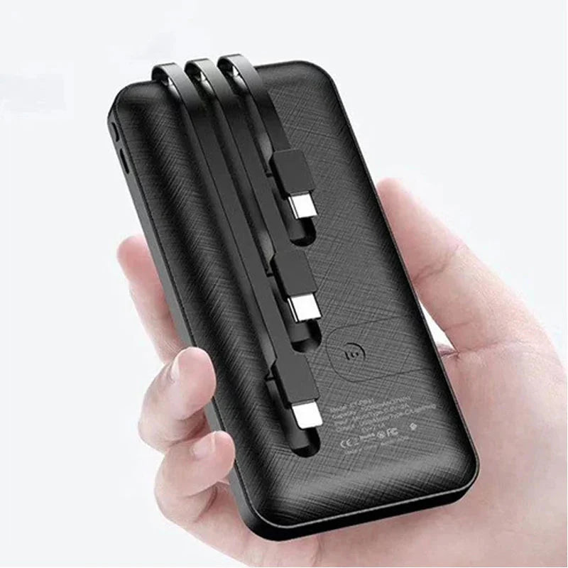 Earldom PB-41 Backup Phone Charger Powerbank - 10000mAh / LCD / Lightning / Type-C / Micro / USB - Black