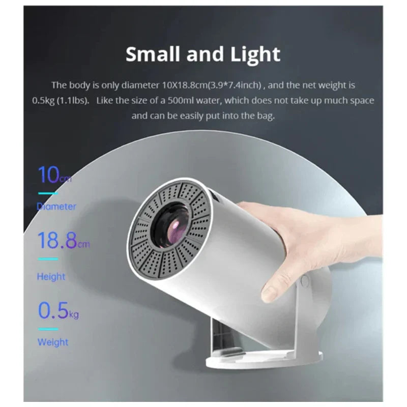 Earldom PJ01 Smart Portable Mini Projector - Full HD / Wi-Fi / 1080P / White
