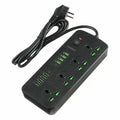 Earldom SC11 Fast Charging Power Strip - 3000W / USB-C / USB-A / 2 Meter / Black