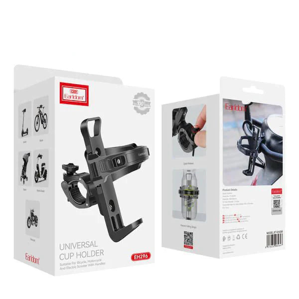Earldom Universal Cup Holder for Bicycle, Motorcycle & Scooter