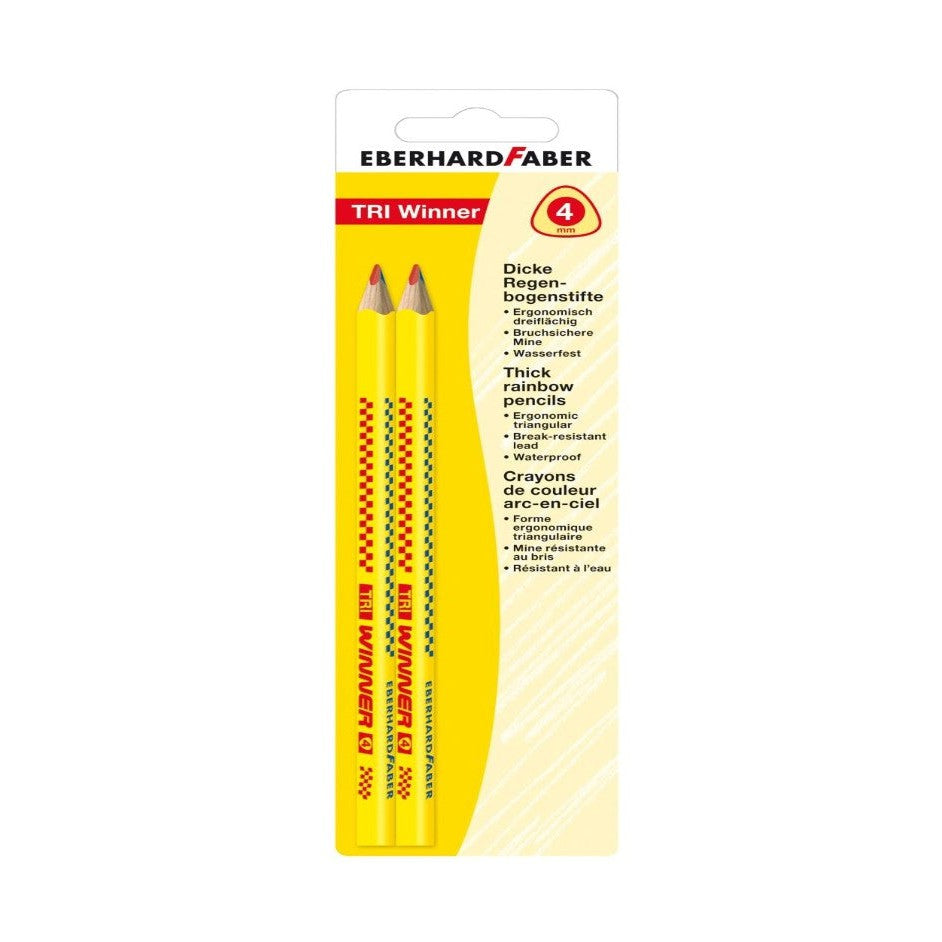 Eberhard Faber Colored Pencil TRI Winner Rainbow, set of 2