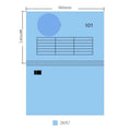 Economy 101 Solid color telescopic folder Two hanging poles Each box 50 pieces