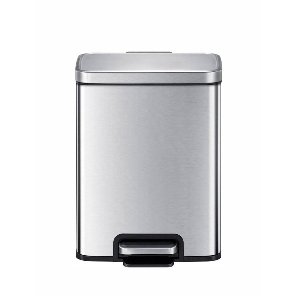 Eko 9361 Madison Stainless Steel Fingerprint Resistant Dustbin - 6 Liters
