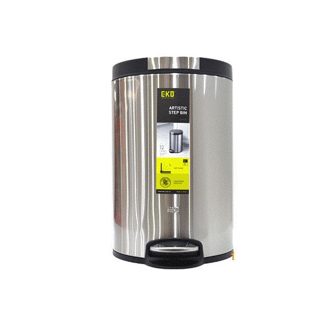 Eko Stainless Brand Soft Dustbin 12 Liter - EK9225MT-12L