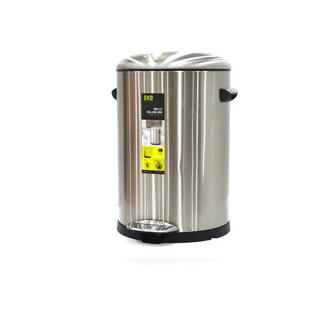 Eko Stainless Dustbin Luxury 20 Liter - EK9268-20L