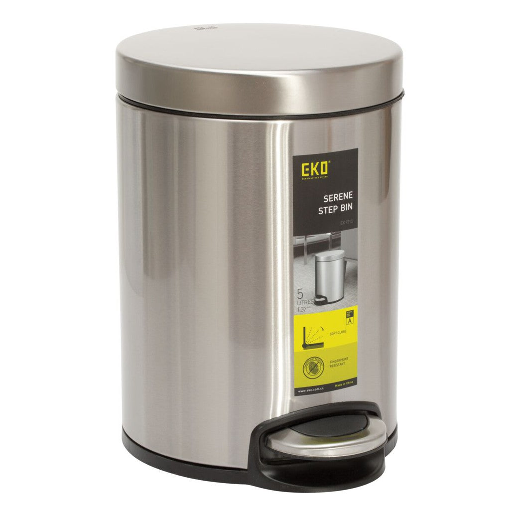 Eko Stainless Dustbin Luxury 5 Liter - EK9215-5L
