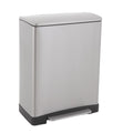 Eko Stainless Rectangular Dustbin 20 Liter EK9268MT 20L