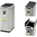 Eko Stainless Sensor Brushed Dustbin 30 Liter - EK9277MT-30L
