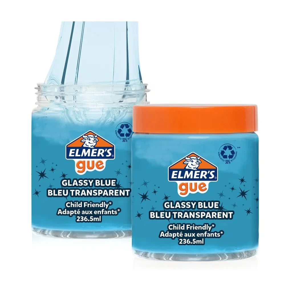 Elmer's GUE Pre-Made Slime Glassy Blue Slime Scented 236.5ml