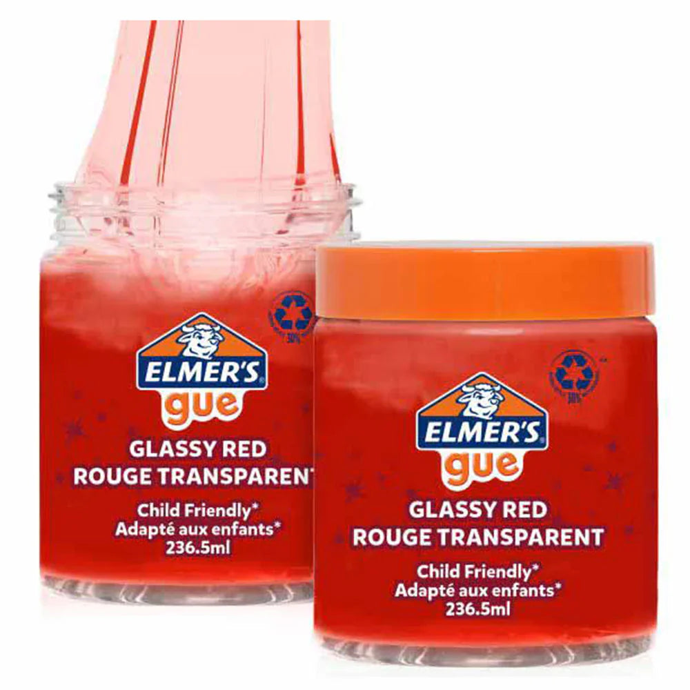 Elmer's GUE Pre-Made Slime Glassy Red Slime Scented 236.5ml