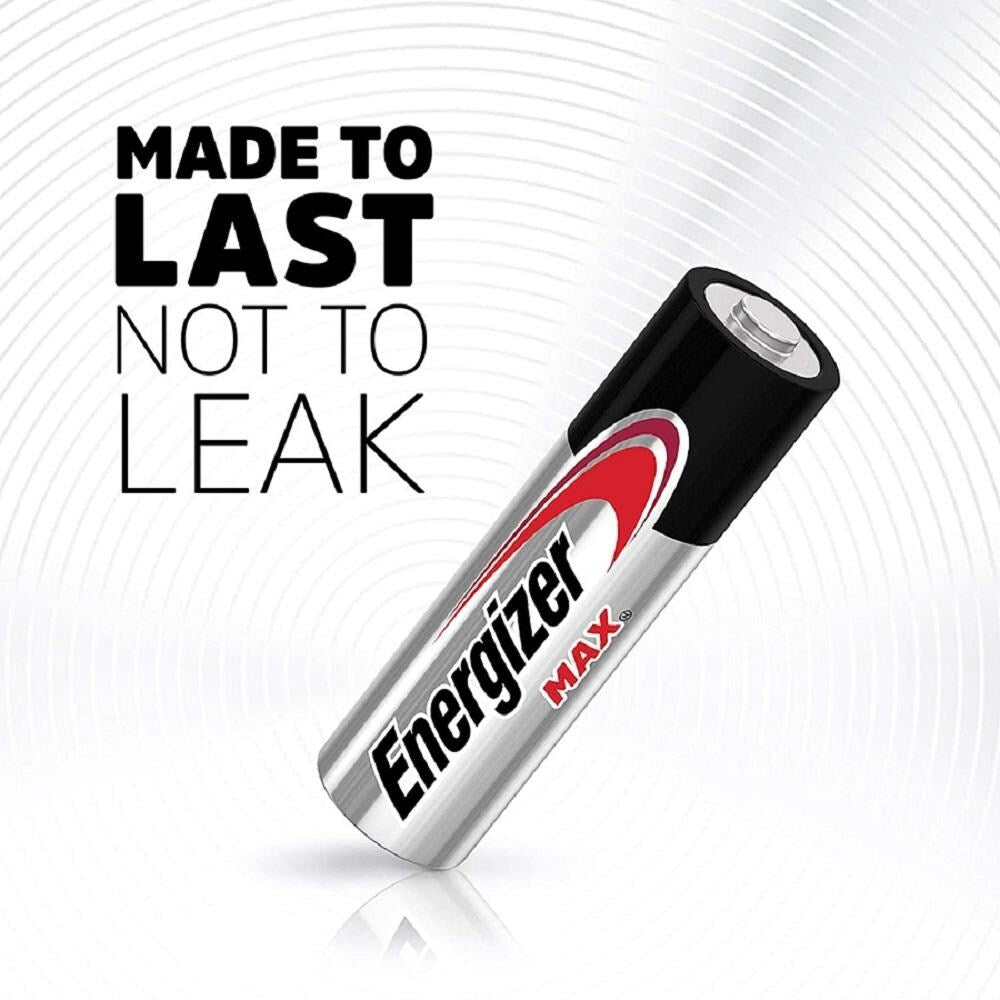 Energizer Max Long Lasting High Performance Batteries| AAA Batteries| Pack of 12
