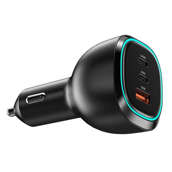 Engage 3 Port PD USB-C 165W Car Charger Black-TUR0