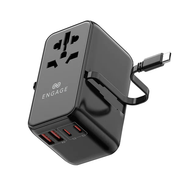 Engage 45W Universal Travel Adapter (DUAL USB-C/A PORTS) C CABLE