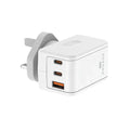 Engage 65W Dual C + Usb-A Power Adapter W/180 Degree Rotating Plug