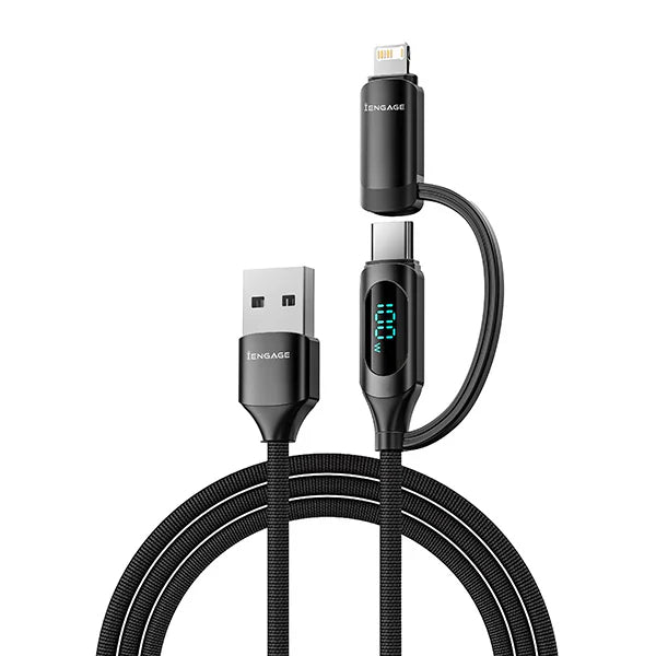 Engage Digital Display Cable Usb A -C W/Lightning Adapter 1M(65W)