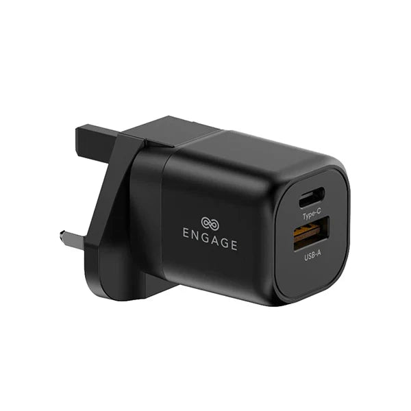 Engage Dual Port 20W PD Fast Charger/Adapter with Interchangeable Adapter-9EFA